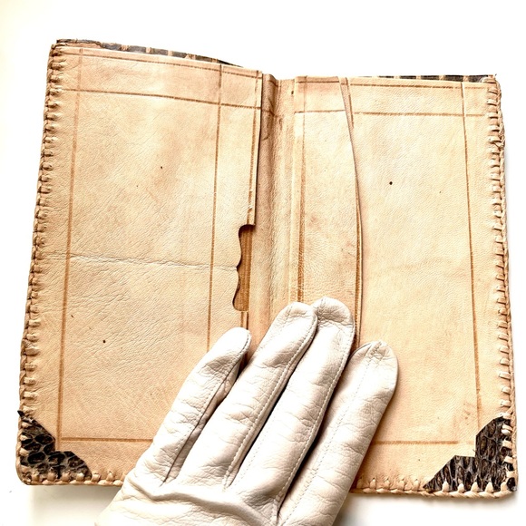 ❗️Sold❗️Vintage 20s Python Wallet Billfold - Picture 7 of 11